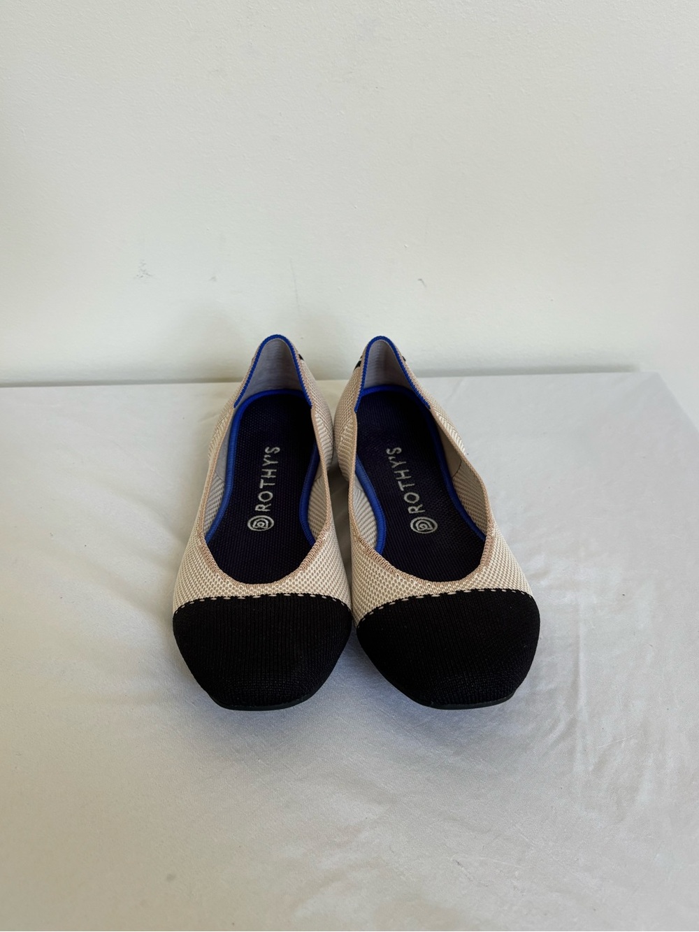 Rothy's The Square Womens Size 11 Beige Casual Classic Slip On Ballet Flats Shoe